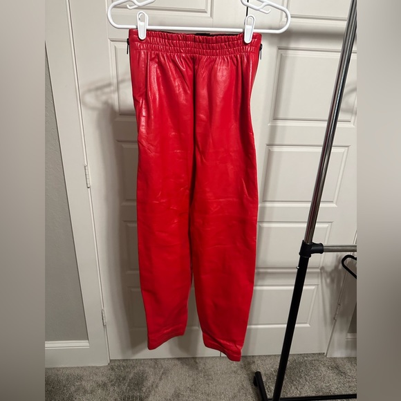 Bottega Veneta Pants - Bottega Véneta Varnished Leather Trousers